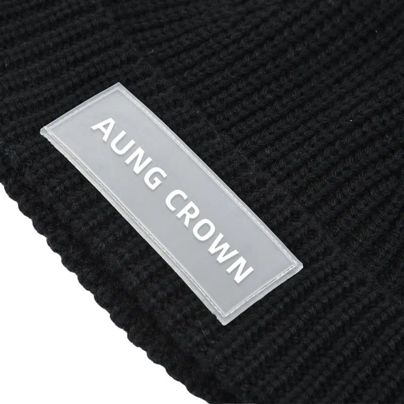 Bonnets courts à revers personnalisés en PVC (3)