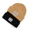 EmbroideredWoven Patch Cuffed Beanies - combo-1 PB-FB0003