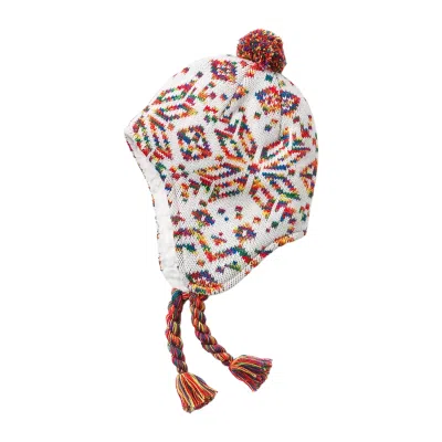 Chapeaux d'hiver à oreillettes et pompons en jacquard pour enfants Wk2410-012 (2)