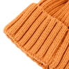 Orange Custom Woven Label Knitted Cuffed Beanies PB-FB0002 - cuff