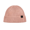 Pink 100% rPET Woven Label Knit Cuffed Beanies PB-FA0005