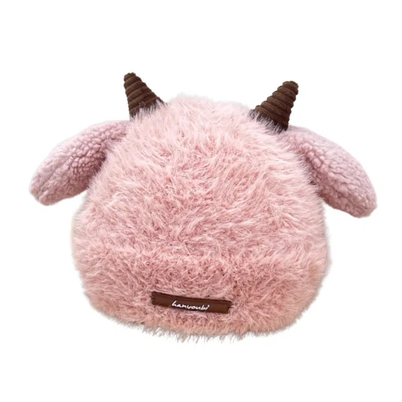 Pink Little Kids Cute Goat Horns & Ears Winter Hats Wk2410-015