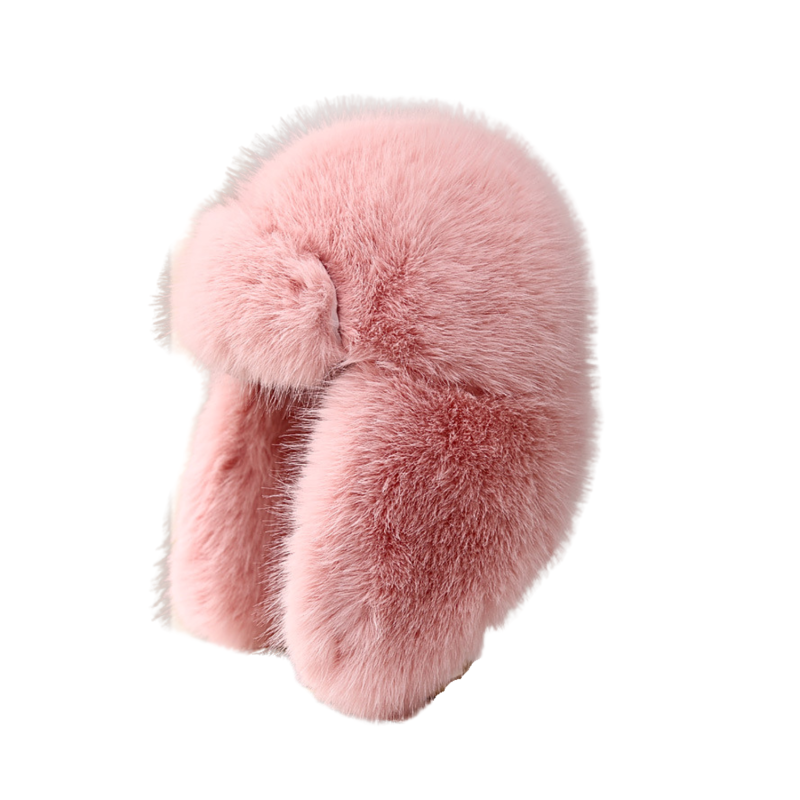 Pink Winter Warm Faux Fur Earflap Trapper Hats Wt2410-3
