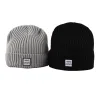 Bonnets tissés unis à revers PB-FB0004, combo-1