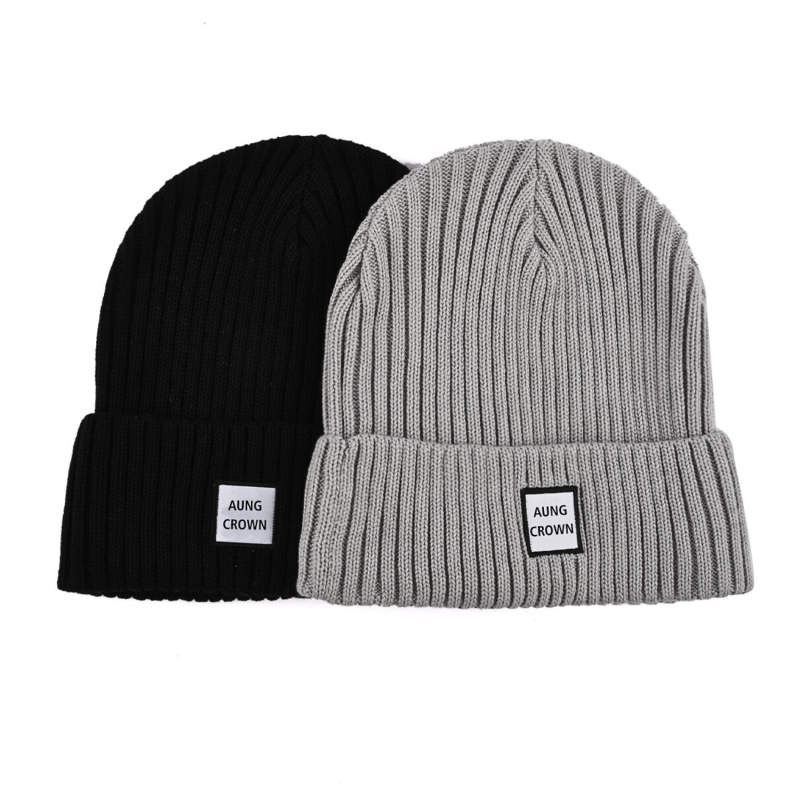 Plain-Colored Woven Cuffed Beanies PB-FB0004, combo-2