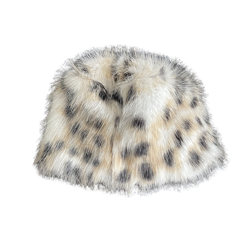 Various Leopard Plush Bucket Hats Wwbh2410-012 (1)