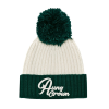 White-Dark Green Little Kids Two-Tone Pompom Beanies Wk2410-011