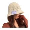 Women's New Designer Custom logo Knitted Bucket Hat With Woven Label for Summer