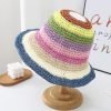 Fashion Outdoor Woven Summer Bucket Hat for Women