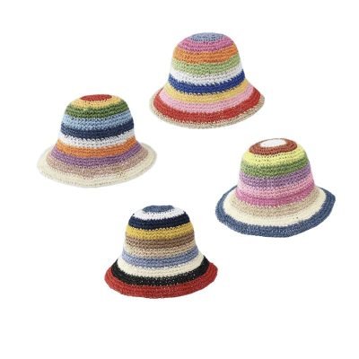 Fashion Outdoor Woven Summer Bucket Hat for Women
