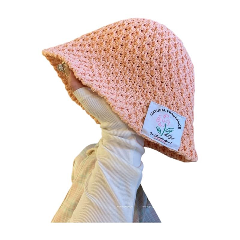 Women's New Designer Custom logo Knitted Bucket Hat With Woven Label for Summer