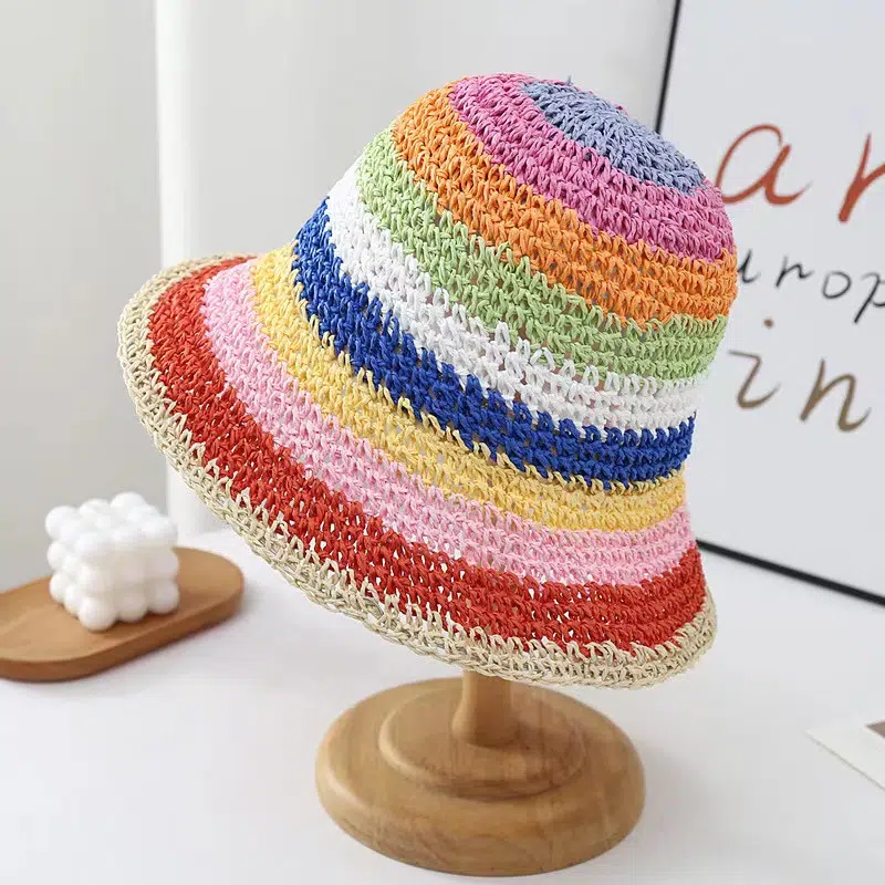 ファッション アウトドア ウィーブ サマー バケットハット（女性用）