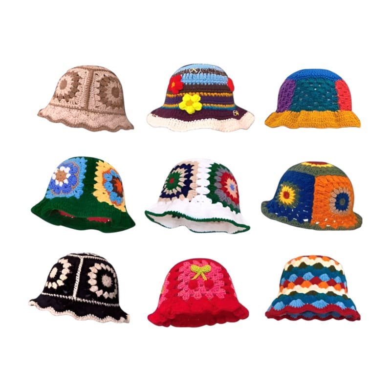Custom Colorful New Fashion Summer Knitted Fisherman Hat