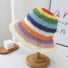 Fashion Outdoor Woven Summer Bucket Hat for Women