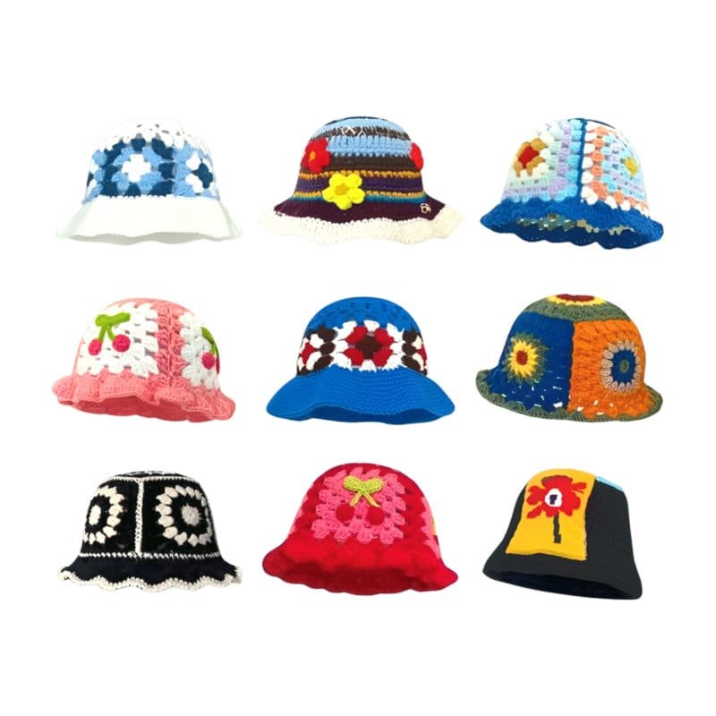 Custom Colorful New Fashion Summer Knitted Fisherman Hat
