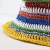 Women Handmade Colorful Wide Brim Knitted Crochet bucket Sun Hat