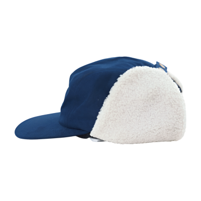 Custom Suede Embroidery Unstructured Fur Ear Winter Camp Cap