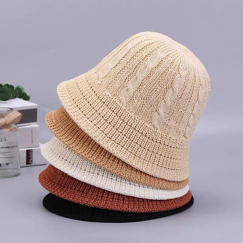 Fashion Autumn Winter Warm Knitted Women Fisherman Hat