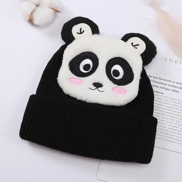 Custom Cute Animal Pattern Baby Knit Beanie