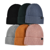 100% rPET Plain Label Cuffed Beanie Hats PB-FB0031, combo - 1