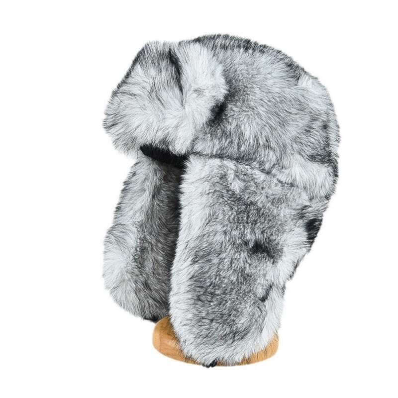 Beige Cozy Faux Fur Warm Earflap Trapper Hats Wt2410-14