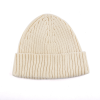 Beige Custom Solid-Colored Knit Cuffed Beanies PB-FB0021