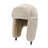 Beige Winter Plain Plush Earflap Trapper Hats Wt2410-10