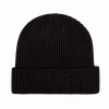 Black 100% rPET Eco Custom Plain Cuffed Beanies RP-BN06