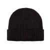 Black 100% rPET Twisted Knit Cuffed Beanies RP-BN03
