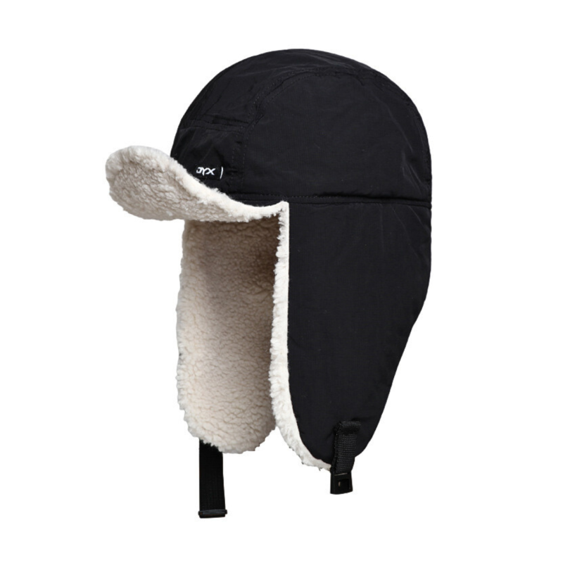 Black Custom Adjustable Earflap Trapper Hats Wt2410-7