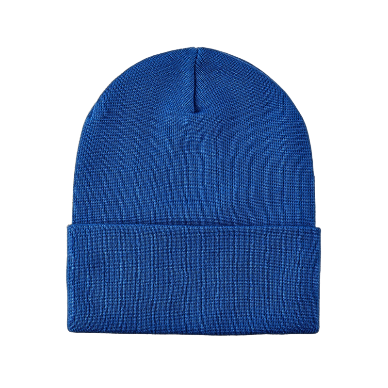 Blue 100% rPET Solid-Colored Cuffed Beanies RP-BN01