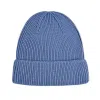 Bonnet à revers en cuir personnalisé bleu PB-FB0033