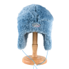 Blue Custom Patch Faux Fur Earflap Hats Wbeh2410-08