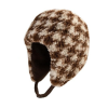 Brown Winter Reversible Houndstooth Earflap Hats Wbeh2410-01, main image
