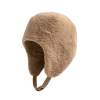 Camel PlushRibbed Reversible Earflap Hats Wbeh2410-02, main image