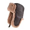 Coffee Winter Faux Fur Earflap Trapper Hats Wt2410-11