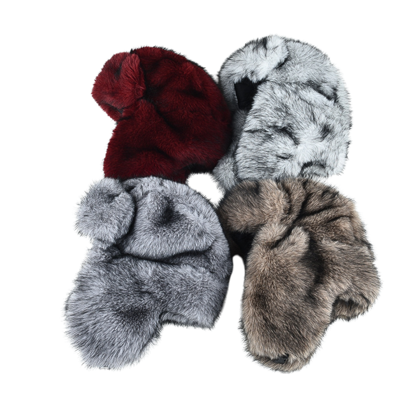 Cozy Faux Fur Warm Earflap Trapper Hats Wt2410-14, Combo