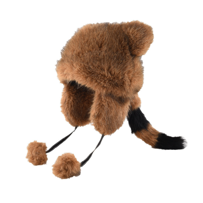 Custom Cute Raccoon Earflap Hat Wbeh2410-05 (1)