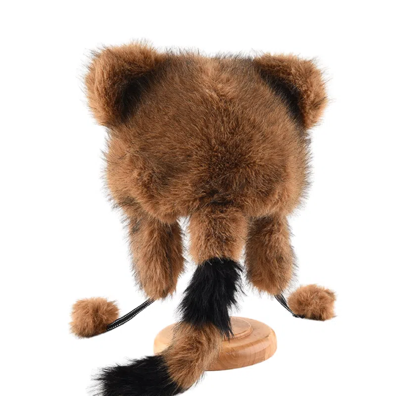 Custom Cute Raccoon Earflap Hat Wbeh2410-05 (3)