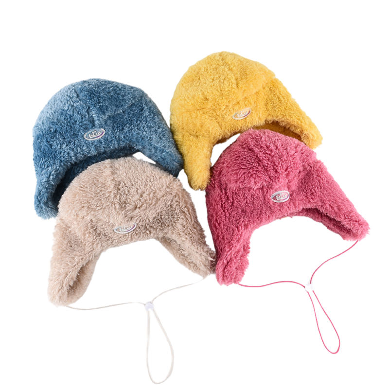 Custom Patch Faux Fur Earflap Hats Wbeh2410-08, combo
