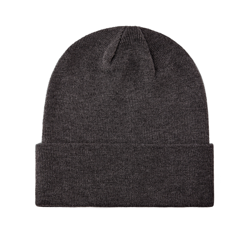 Dark Gray 100% rPET Eco Solid-Colored Cuffed Beanies RP-BN02