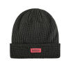 Dark Gray Custom Label Waffle Cuffed Beanies SFA-230829-19