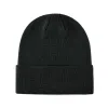 Dark Green 100% rPET Eco Solid-Colored Cuffed Beanies RP-BN02