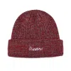 Bonnet à revers brodé multicolore foncé SFG-210409-5