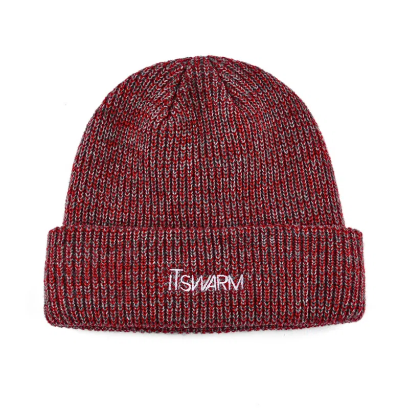 Bonnet à revers brodé multicolore foncé SFG-210409-5