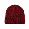 Dark Red 100% rPET Twisted Knit Cuffed Beanies RP-BN03