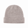Gray 100% rPET Eco Plain Knit Cuffed Beanies RP-BN04