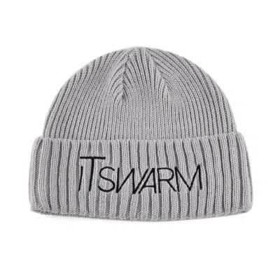 Gray Custom Embroidered Cuffed Beanies SFG-210318-5