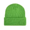 Green 100% rPET Eco Custom Plain Cuffed Beanies RP-BN06