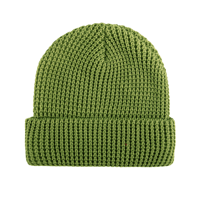 Green 100% rPET Eco Waffle Cuffed Beanies SFA-230829-02
